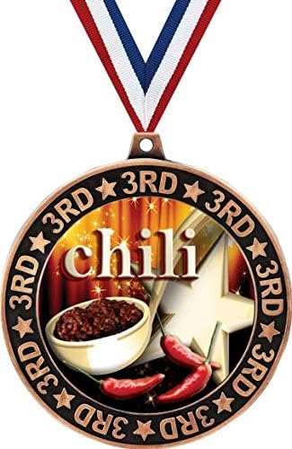 סיר צ'ילי מקום 3 אתר מדליית היקף, 2.75 פרסי צ'ילי מבשלים, פרסי מדליית בישול לילדים