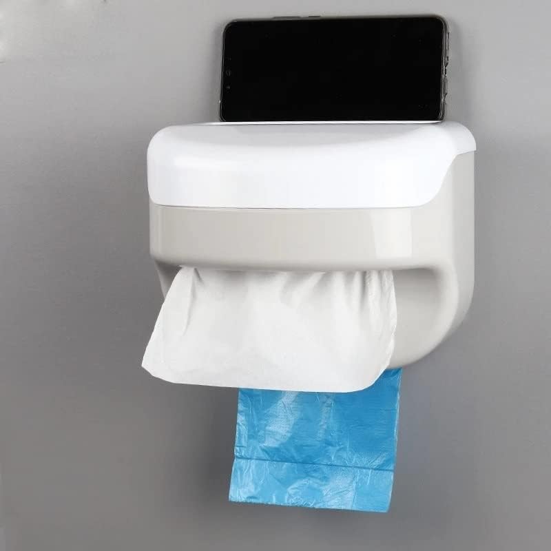 נוח תכליתי מחזיק נייר טואלט עמיד למים אגרוף משלוח מחזיק עבור נייר מגבות אביזרי אמבטיה