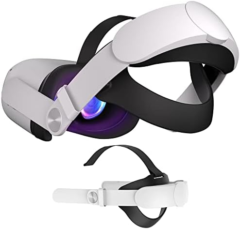 רצועת ראש מתכווננת ל- Oculus/Meta Quest 2, נוחות משופרת ב- VR, אביזרי החלפת רצועת עילית עבור Oculus Quest 2,