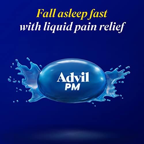 אדוויל פ. מ. ליקווי-ג ' לים, משכך כאבים / סיוע לשינה בלילה - 200 מג, 80 ספירה