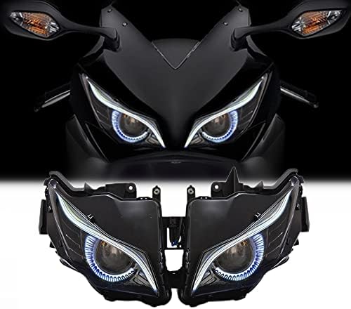1000 2012- לבן נשר עיניים מותאם אישית שונה אופנוע אופני ספורט קדמי ראש מנורת גבוהה / נמוך קרן דרל אופטי