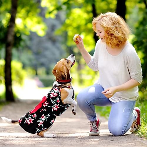 Pedgot 6 חבילה כלב קשת שמלה פרחונית שמלת פרחים ידידותית לחיות מחמד שמלת שמלת כלב כלב בגדי גור