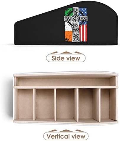 אירי אמריקאי ארהב דגל סלטיק צלב סנט פטריק יום טלוויזיה שלט רחוק מחזיקי ארגונית תיבת עט עיפרון שולחן אחסון