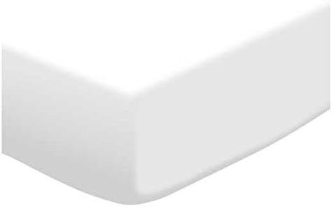 סדין סל מצויד בעולם - סרוג ג'רזי לבן מוצק - צבעים מוצקים