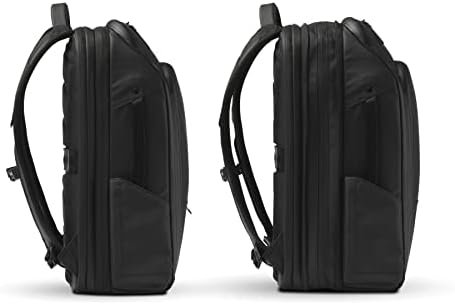 חבילת נסיעות נומטית - שחור עמיד במים נגד גניבה 14 ליטר טיסה מאושרת לשאת על תיק מחשב נייד תרמיל מחשב