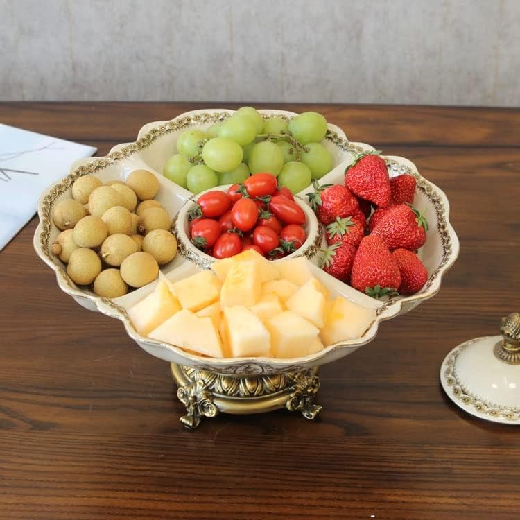 אירופאי פירות צלחת מלון סלון קישוט מלאכת קרמיקה ממתקי אגוז פירות צלחת