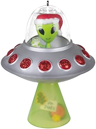 קישוט לחג המולד של מזכרת Hallmark 2022, ברכות גלקטיות חייזרים ב- UFO
