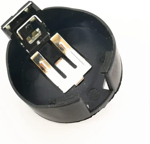 2477 אופקי מטבע כפתור סוללה מחזיק שחור מיכל מקרה סוללה