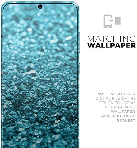 תכנן Skinz Turquoise Glimmer Ralmer מגן מדבקות ויניל עוטף כיסוי עור תואם ל- Samsung Galaxy S20