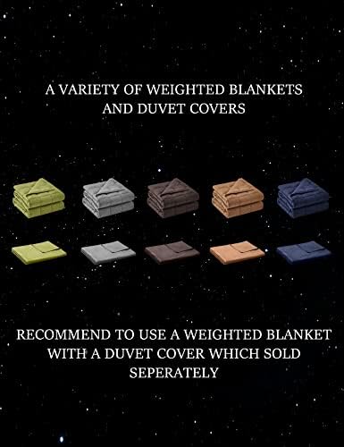 BB Blinblin קירור שמיכה משוקללת למבוגרים שמיכה כבדה, רגוע ושינה, חומר רך ונוח חרוזי זכוכית, שני