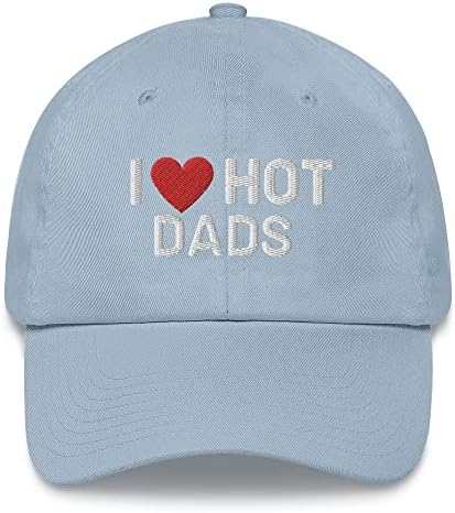 אני אוהב אבות לוהטות לב רקום אבא כובע המדורג כובע מצחיק
