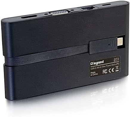 תחנת עגינה קומפקטית USB-C® 9-in-1 עם 4K HDMI®, VGA, Ethernet, USB, קורא כרטיסי SD ומסירת חשמל עד 100W