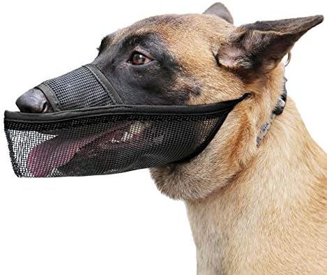 לוע כלבים של TIMOS לכלבים גדולים בינוניים גדולים, רשת אוויר נושמת לוע חיות מחמד לשתייה לשתייה נגד נגיסה נגד