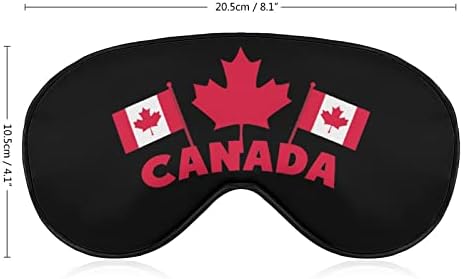 דגלי יום קנדה מסכת עיניים שינה רכה צל מצחיק צל עיניים כיסוי עיניים מכסה עיוור מסכת שינה לנסיעה