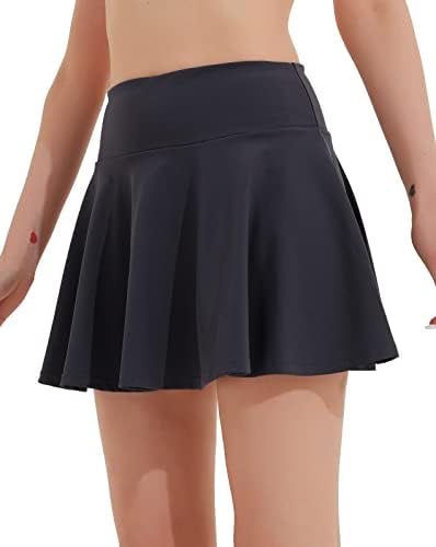 חצאית טניס קפלים של Vogucclo לנשים עם 4 כיסים חצאיות גולף מותניים גבוהות לנשים לנשים חצאיות ספורטס ספורטס