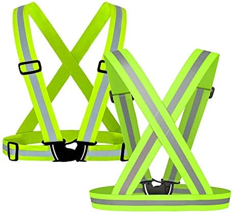 אפוד בטיחות T-Sheng עם 5 חבילות, חגורות רפלקטיביות מספקות נראות גבוהה לגברים ונשים, אולטרה-אור