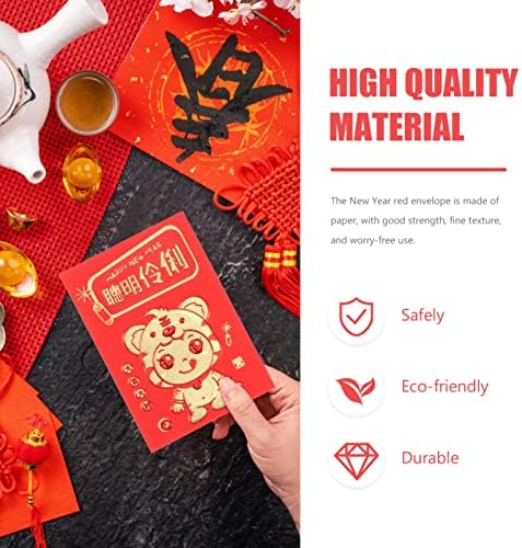 30 יחידות סיני חדש שנה אדום מעטפות שנה של הונג באו 2022 טוב מזל אדום מנות לחתונה יום הולדת אביב פסטיבל