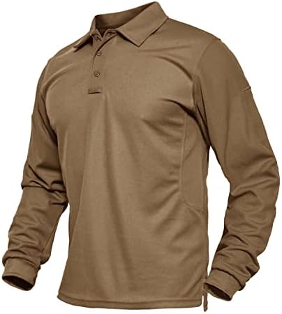 Biylaclesen's Jersey's Jersey חולצות פולו גולף חיצוניות ביצועים חיצוניים חולצות שרוול ארוך צבאי טקטי