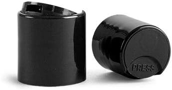 4 אונקיה של בקבוקים עגולים של קוסמו, פלסטיק חיות מחמד ריק ללא מילוי BPA, עם כובעי דיסק של לחץ על לחיצה