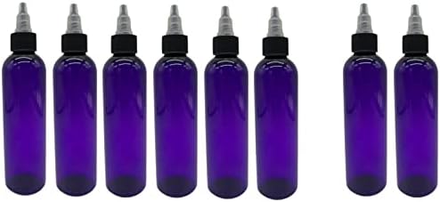חוות טבעיות 4 עוז סגול קוסמו בקבוקים חינם - 8 חבילות מיכלים ריקים למילוי חוזר-שמנים אתריים - שיער-ארומתרפיה