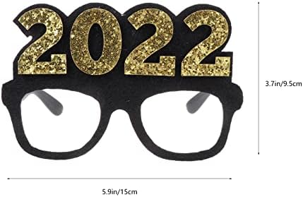קישוטי שנה טובה של גלפאדה 1 PC משקפיים דקורטיביים מסגרות משקפי ראייה אבזרים עיצוב מסיבת ערב