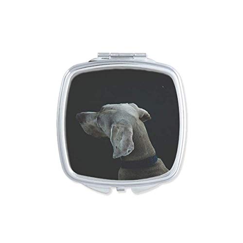 כלב חיות מחמד בעלי החיים בודד לילה מראה נייד קומפקטי כיס איפור כפול צדדי זכוכית