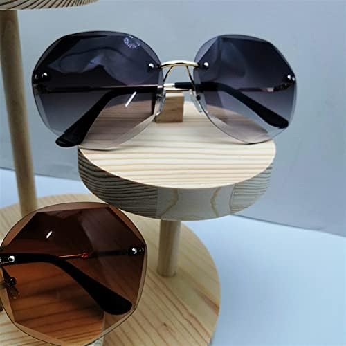 משקפי שמש של Krivs מארגן משקפי עץ מוצקים יצירתיים תצוגת עמד