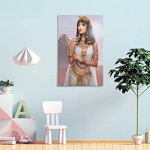 Cleopatra יופי קיר אמנות מלכה מצרית מצרי אמנות יופי יופי אלילה קיר אמנות בד הדפסת תמונה קיר אמנות