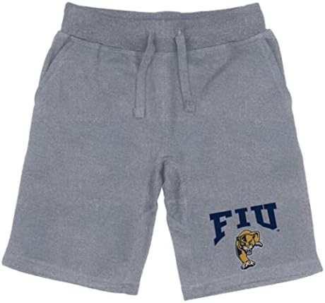 FIU פלורידה אוניברסיטה בינלאומית פנתרים פרימיום פרימיום פליס מכנסיים קצרים הת'ר גריי