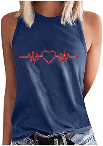 חולצת פעימות לב לנשים אוהבת לב גרפי גרפי חולצות הדפס