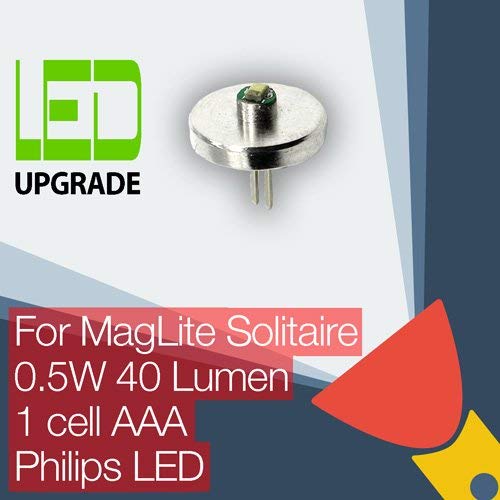 Torchupgrades maglite solitaire LED המרה/נורת שדרוג עבור Solitaire לפיד/פנס 1AAA תואם/החלפה למגלייט