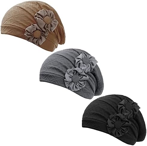 הוננה הכימותרפיה כובעי כובעים לנשים טורבנים בימס פרחי כובעי כיסוי ראש עבור סרטן מטופל שיער אובדן