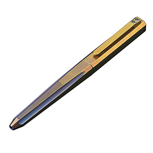 עט טיטניום טקטי תלת ממדי וונרסן, עט חתימה 5 , זהב