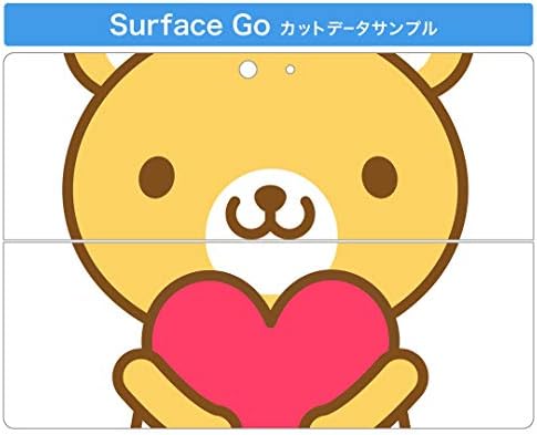 כיסוי מדבקות Igsticker עבור Microsoft Surface Go/Go 2 עורות מדבקת גוף מגן דק במיוחד 005059 דוב איור לב