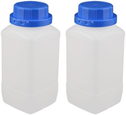 AEXIT 2 בקבוקי PCS וצנצנות 1000 מל ריבוע פלסטיק רחב פה כימי מדגם כימי מגיב צנטריפוגה בקבוקי בקבוקי עיבוי