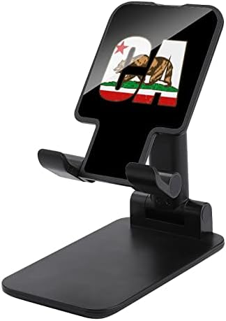 דגל קליפורניה דגל דגל שולחן עבודה מתקפל בעל טלפון סלולרי נייד מתכוונן לאביזרי שולחן נסיעות