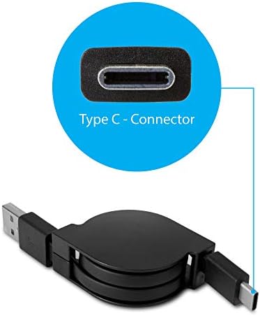 כבל Goxwave תואם לטאבלט אנדרואיד של Yosatoo לילדים Y101-minisync-USB-A ל- USB Type-C, כבל נשלף-USB-A