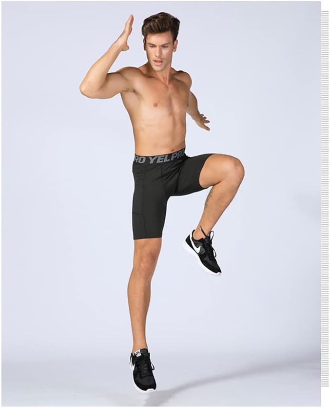 Abtioyllz 3 מכנסי דחיסה של אריזה לגברים סטרץ 'מפעיל אימון אימון אתלטי שכבתי תחתונים תחתונים מכנסיים קצרים