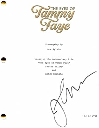 ג'סיקה צ'סטיין חתמה על חתימה על עיני תסריט הסרטים המלא של תמי פיי - זוכה אוסקר לשחקנית הטובה ביותר