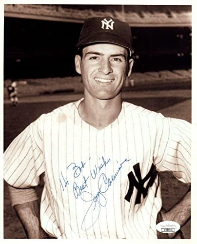 ג'ו קולינס ניו יורק ינקי חתום 8x10 צילום בייסבול עם JSA COA - תמונות MLB עם חתימה