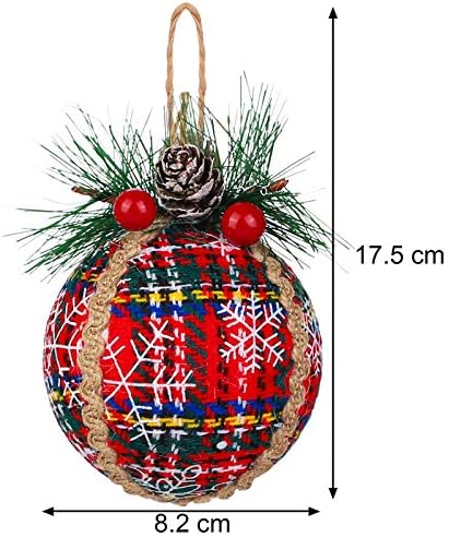 ANECO 12 חבילה קישוטי כדור חג מולד חג המולד כדורי חג המולד קובעים סגנונות שונים של קצף עץ חג המולד