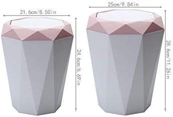 Uxzdx סגנון נורדי סוג דש זבל יכול לצורת יהלום חדשני פחית עבור מטבח חדר אמבטיה עיצוב משרד ביתי