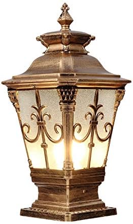מנורה של עמוד קיר בסגנון האירופי מנורה אטומה למים גן חיצוני מנורה חיצונית כניסה חיצונית עמוד קדמי וילה מרפסת