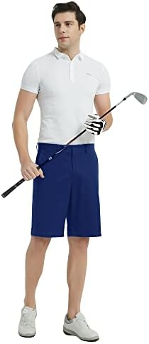 מכנסי גולף לגברים לגברים של Lesmart מתים מהיר מהיר ויבש רגוע ביצועים טכניים מכנסיים קצרים