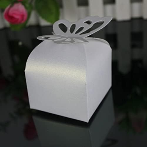 נייר בצורת HALOU 50 יחידים מעדיפים מתנות קופסאות ממתקים מתקפלות DIY ציוד למסיבת יום הולדת לחתונה