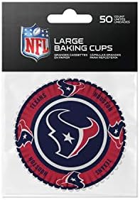 SportsVault NFL יוסטון טקסנים כוסות אפייה, צבעי צוות, גודל אחד