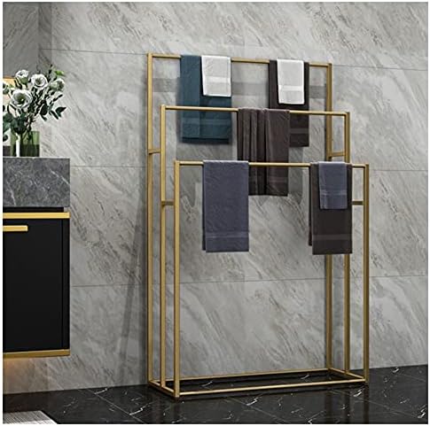 WXXGY מעמד מגבות בודד מתלה סולם מגבות לחדר אמבטיה מתכת מחזיק מגבת לבגדים/זהב