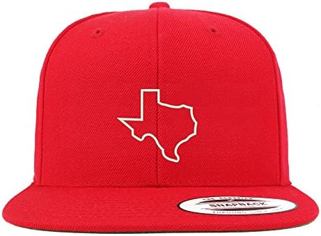טרנדי הלבשה חנות טקסס המדינה מתאר רקום שטוח ביל סנאפבק בייסבול כובע