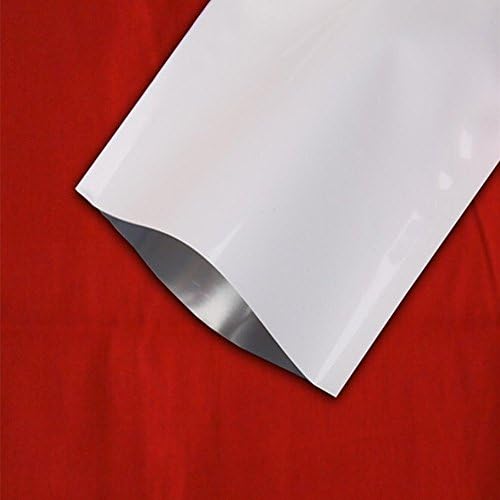 100 חתיכות לבן מתכתי מיילר רדיד פתוח למעלה סגר שקיות 3. 1 על 4.7 אינץ ואקום חום חותם שקיות עבור מזון