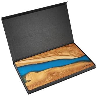 גבינת לוח-זית עץ וכחול שרף-שרקוטרי לוח חמאת לוח הגשת מגש מארחת מתנה בתיבה-מבחינה אתית ובר קיימא